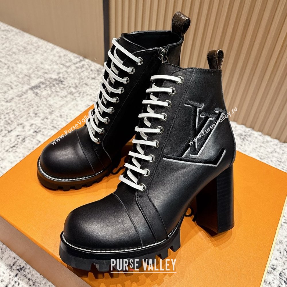 Louis Vuitton Star Trail Ankle Boots 9cm in Smooth Caflskin LV111821 Black 2025 (MD-25111821)