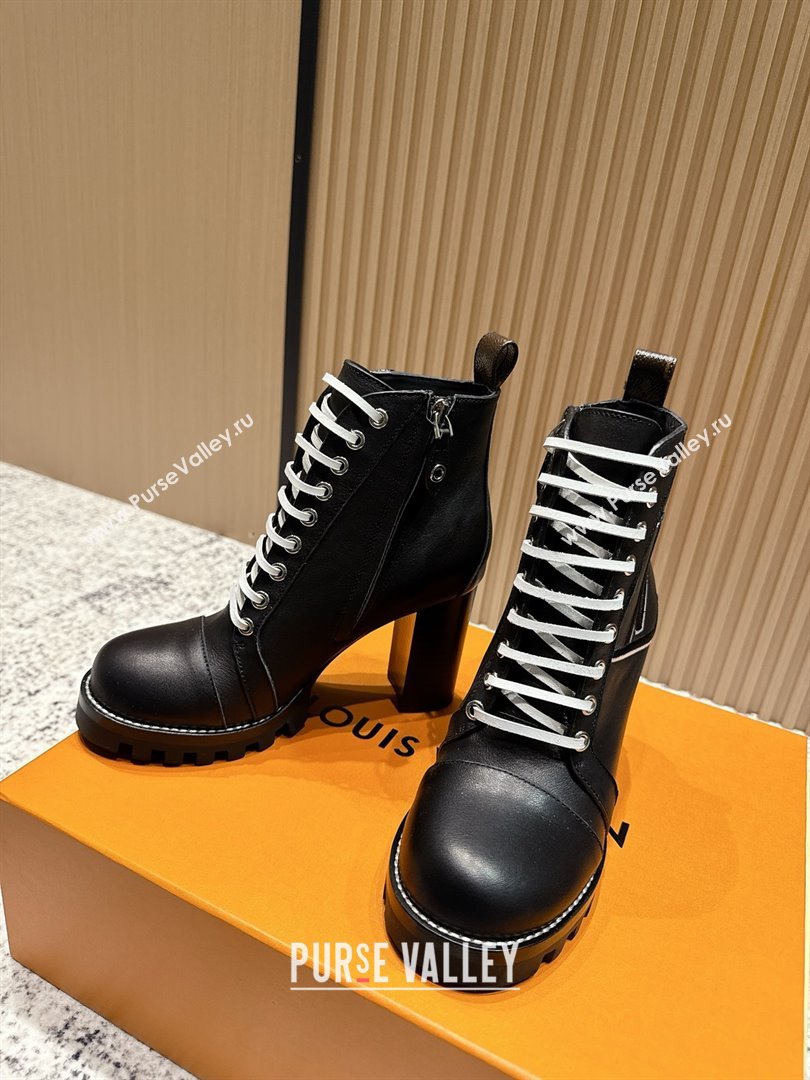 Louis Vuitton Star Trail Ankle Boots 9cm in Smooth Caflskin LV111821 Black 2025 (MD-25111821)