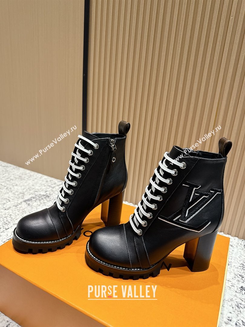 Louis Vuitton Star Trail Ankle Boots 9cm in Smooth Caflskin LV111821 Black 2025 (MD-25111821)