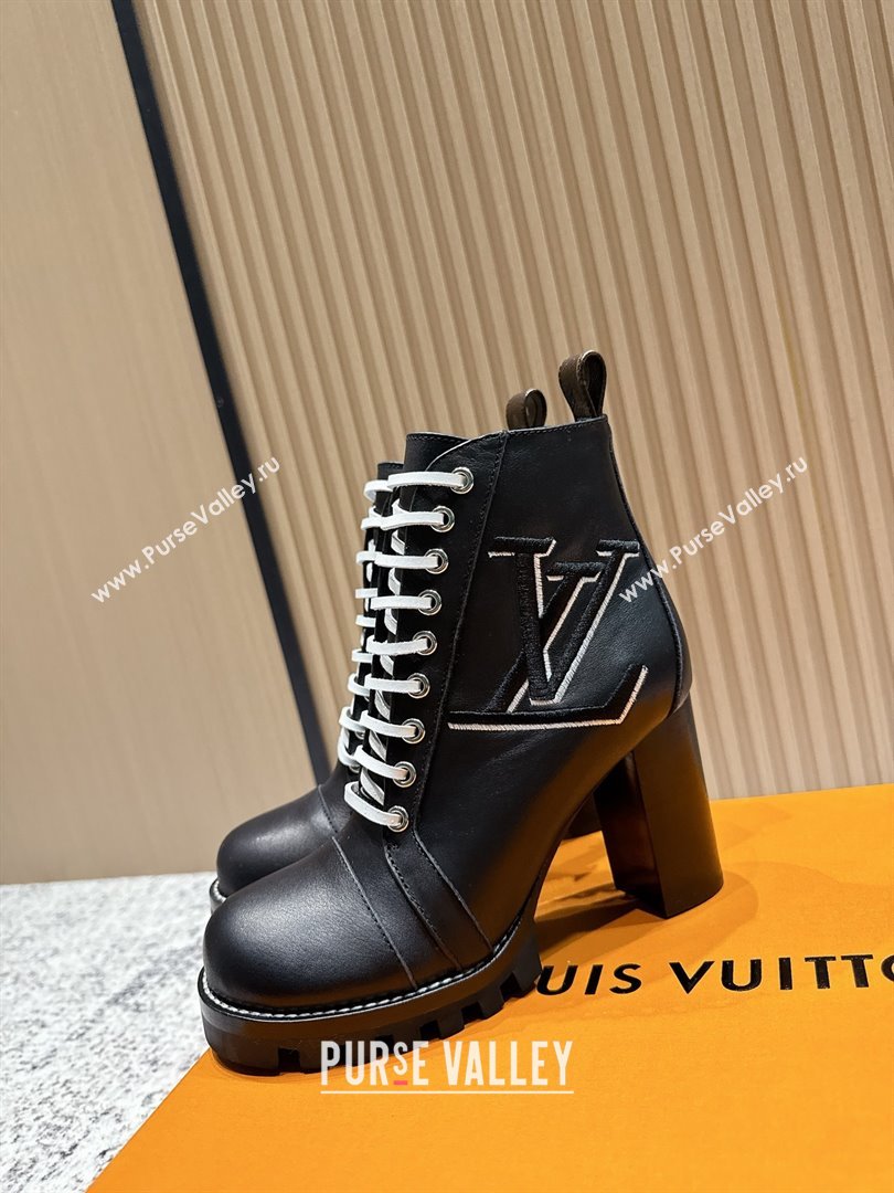 Louis Vuitton Star Trail Ankle Boots 9cm in Smooth Caflskin LV111821 Black 2025 (MD-25111821)