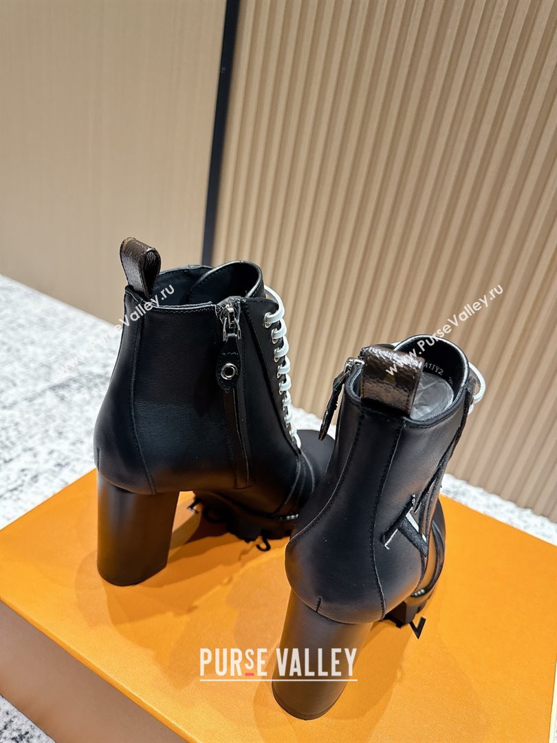 Louis Vuitton Star Trail Ankle Boots 9cm in Smooth Caflskin LV111821 Black 2025 (MD-25111821)