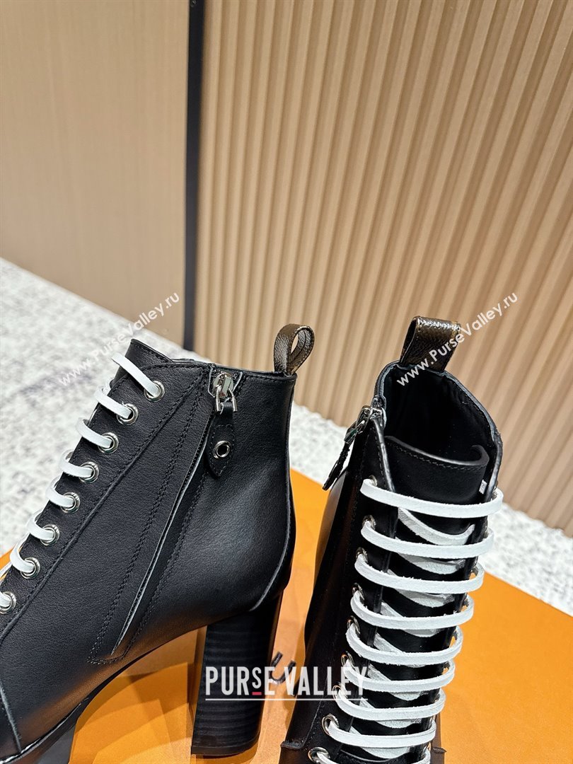 Louis Vuitton Star Trail Ankle Boots 9cm in Smooth Caflskin LV111821 Black 2025 (MD-25111821)