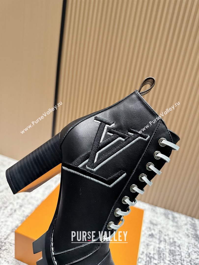 Louis Vuitton Star Trail Ankle Boots 9cm in Smooth Caflskin LV111821 Black 2025 (MD-25111821)
