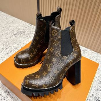 Louis Vuitton Star Trail Ankle Boots 9cm in Monogram Canvas LV111822 Brown 2025 (MD-25111822)