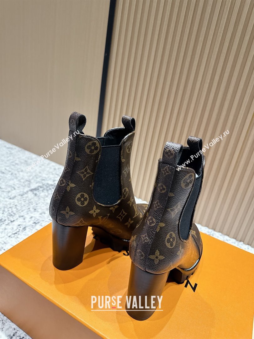 Louis Vuitton Star Trail Ankle Boots 9cm in Monogram Canvas LV111822 Brown 2025 (MD-25111822)
