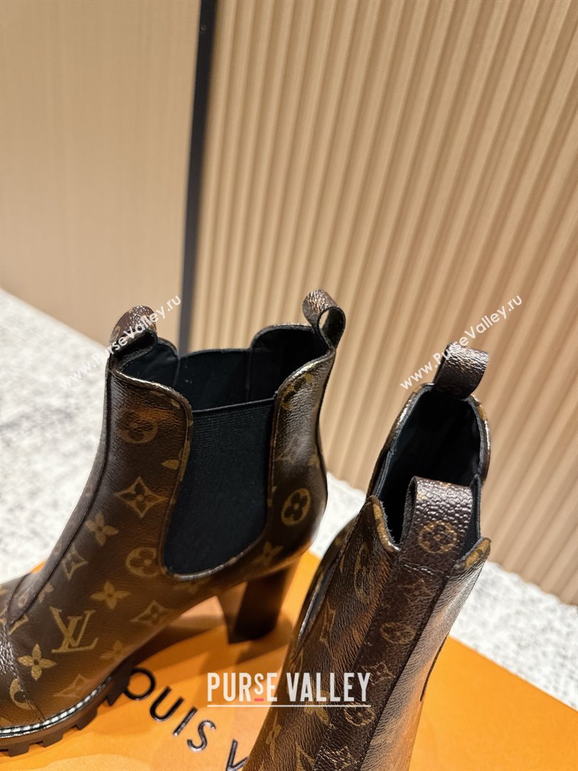 Louis Vuitton Star Trail Ankle Boots 9cm in Monogram Canvas LV111822 Brown 2025 (MD-25111822)