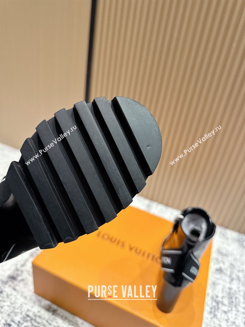 Louis Vuitton Star Trail Ankle Boots 9cm in Shiny Caflskin LV111820 Black 2025 (MD-25111820)
