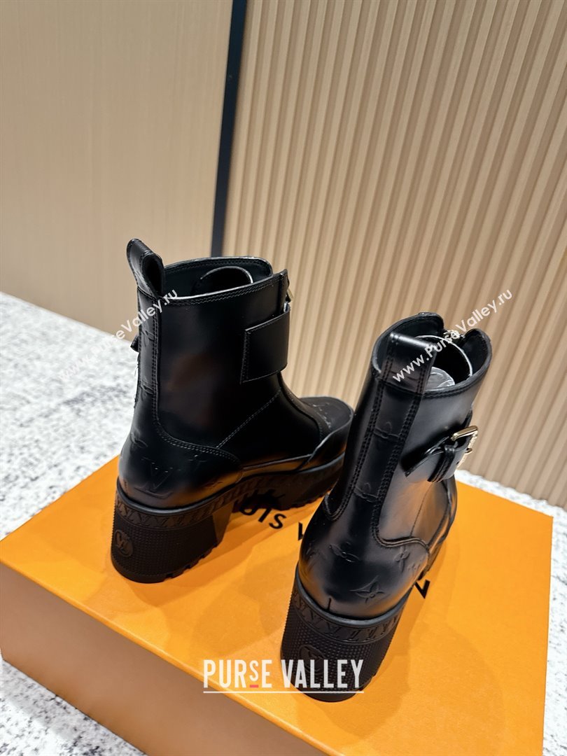 Louis Vuitton Laureate Platform Desert Ankle Boots in Calfskin 7cm LV111915 Black 2025 (MD-25111915)