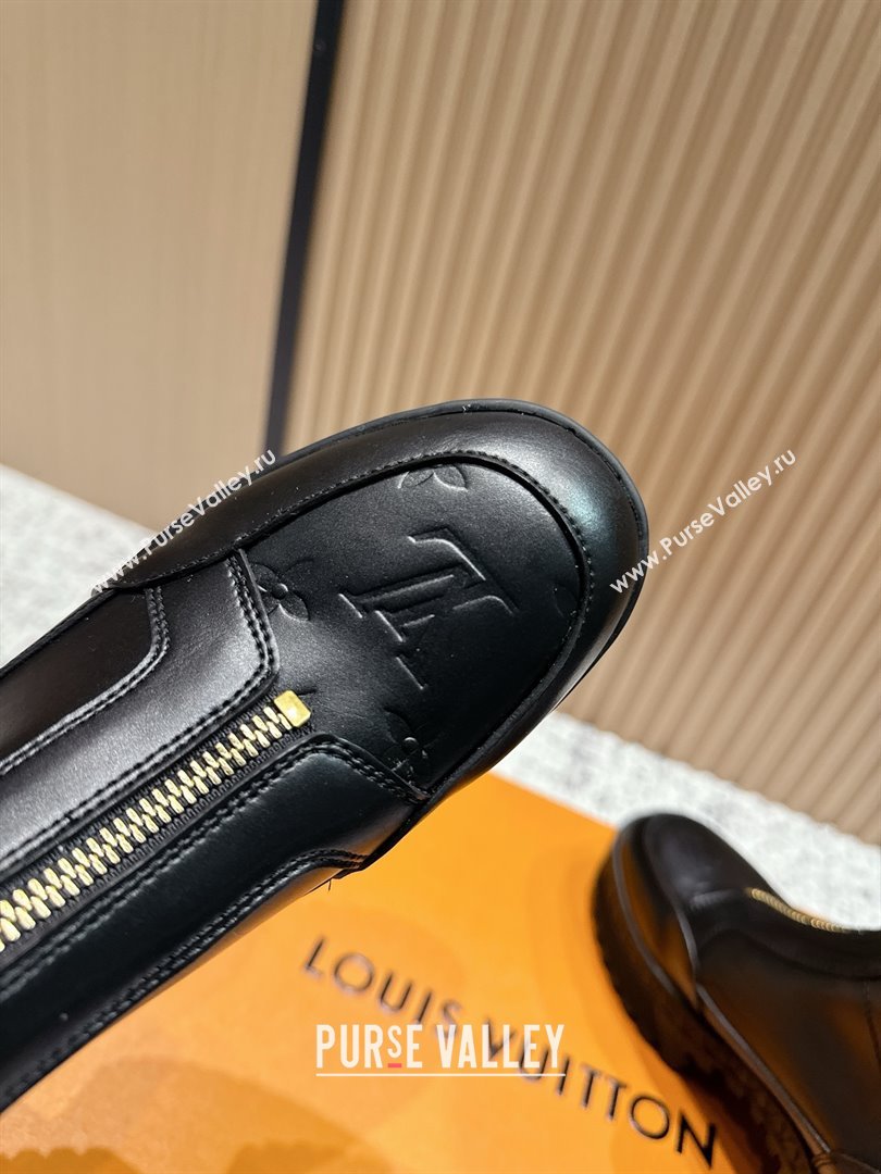 Louis Vuitton Laureate Platform Desert Ankle Boots in Calfskin 7cm LV111915 Black 2025 (MD-25111915)