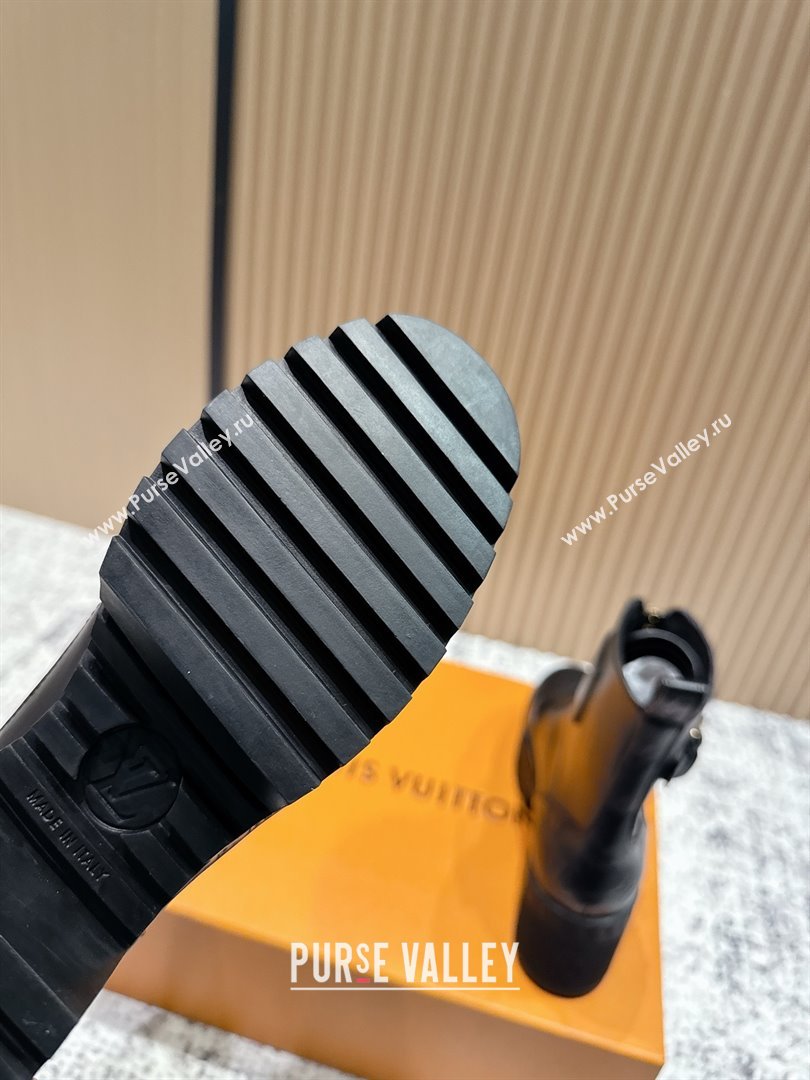 Louis Vuitton Laureate Platform Desert Ankle Boots in Calfskin 7cm LV111915 Black 2025 (MD-25111915)