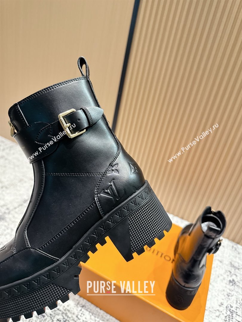 Louis Vuitton Laureate Platform Desert Ankle Boots in Calfskin 7cm LV111915 Black 2025 (MD-25111915)