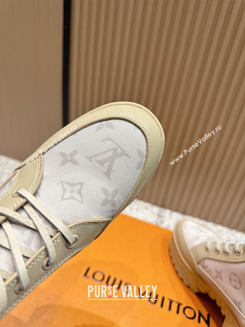 Louis Vuitton Laureate Platform Desert Ankle Boots in Monogram 7cm LV111902 Beige 2025 (MD-25111902)