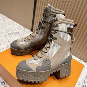 Louis Vuitton Laureate Platform Desert Ankle Boots in Calfskin 7cm LV111908 Beige 2025 (MD-25111908)