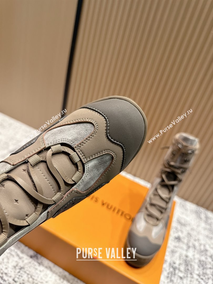 Louis Vuitton Laureate Platform Desert Ankle Boots in Calfskin 7cm LV111908 Beige 2025 (MD-25111908)