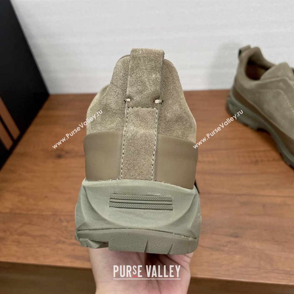 Zegna Mens Triple Stitch™ Monte Sneakers in Suede Beige 2025 (SHH-25112203)