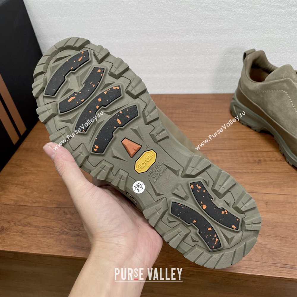 Zegna Mens Triple Stitch™ Monte Sneakers in Suede Beige 2025 (SHH-25112203)