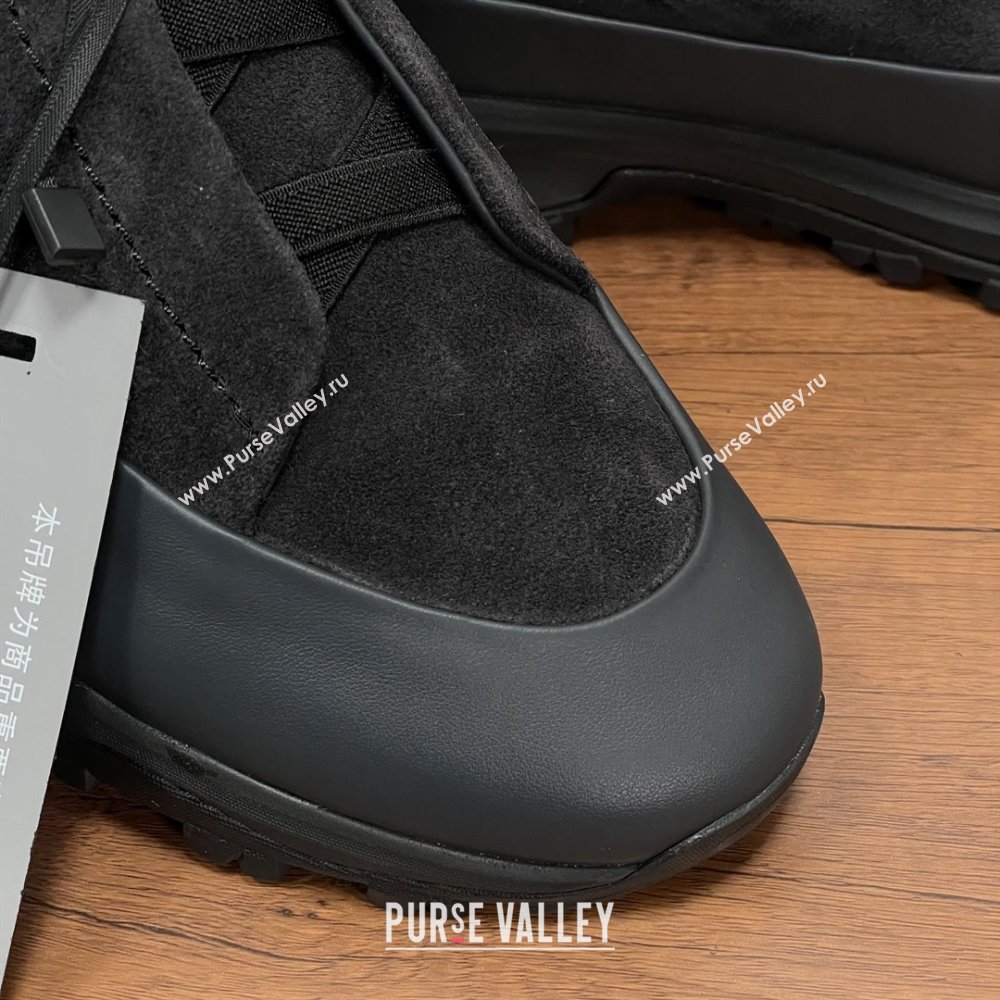 Zegna Mens Triple Stitch™ Monte Sneakers in Suede Black 2025 (SHH-25112205)