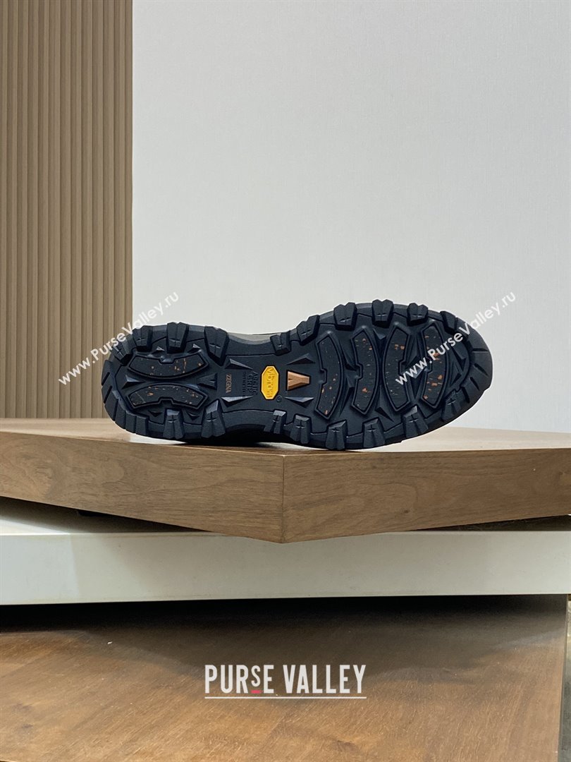 Zegna Mens Triple Stitch™ Vetta Sneakers in Black Suede 2025 (LM-25112206)