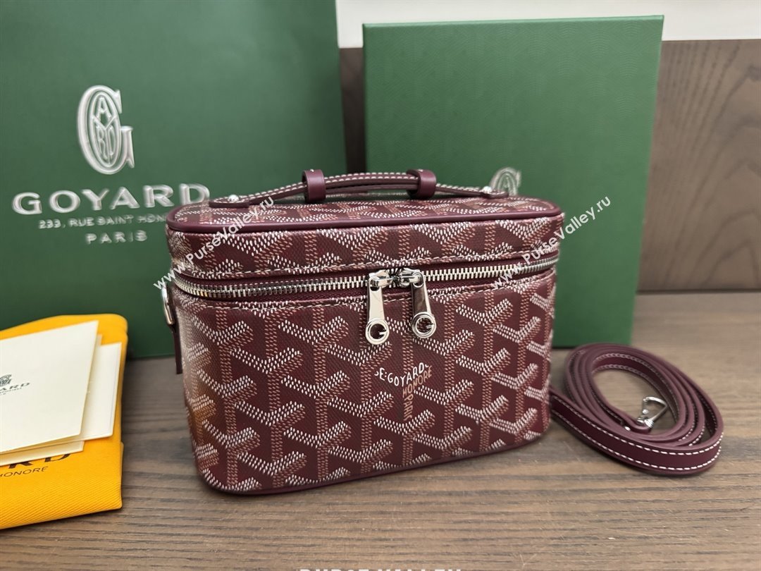 Goyard Muse Mini Vanity Burgundy 2025 (ZH-25112108)