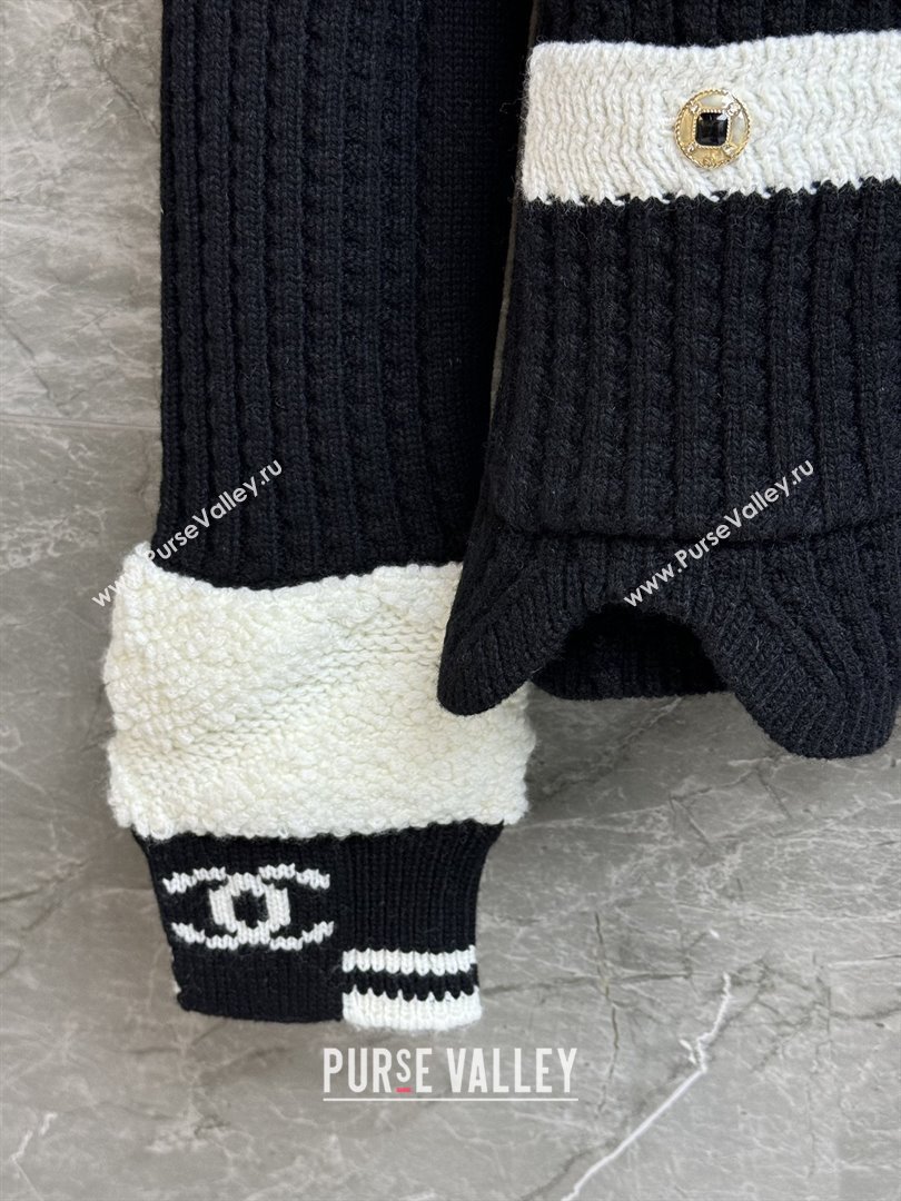 Chanel Wool Cardigan CH112718 Black 2025 (Q-25112818)