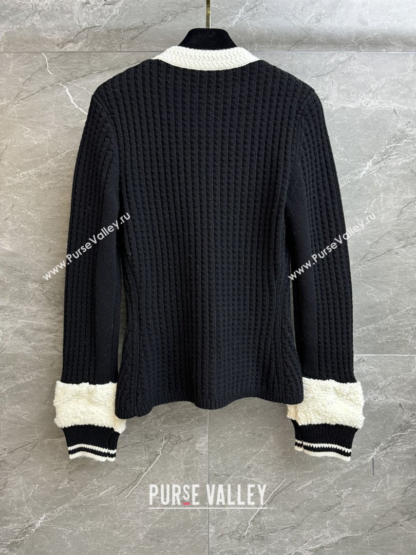 Chanel Wool Cardigan CH112718 Black 2025 (Q-25112818)