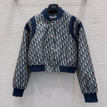 Dior Oblique Jacket D112703 Blue 2025 (Q-25112703)