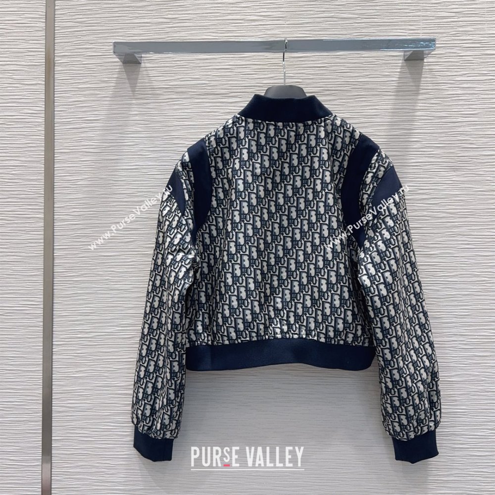 Dior Oblique Jacket D112703 Blue 2025 (Q-25112703)