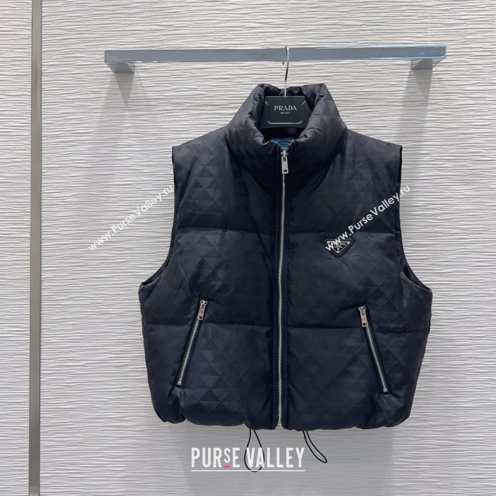 Prada Down Vest P112826 Black 2025 (Q-25112826)