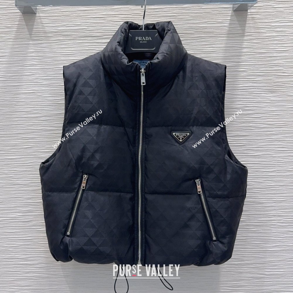 Prada Down Vest P112826 Black 2025 (Q-25112826)