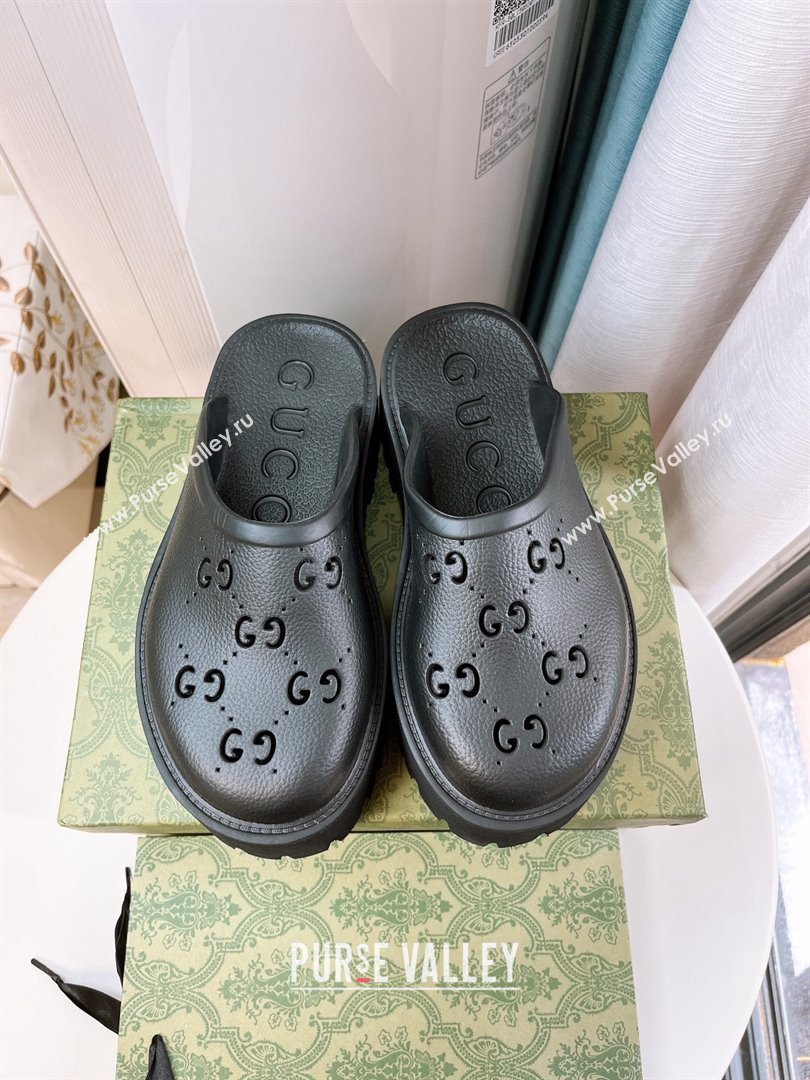 Gucci TPU Mules G120117 Black 2025 (GDX-25120117)