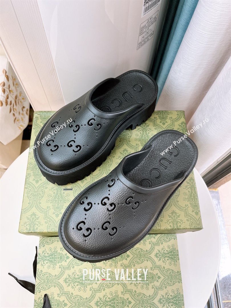 Gucci TPU Mules G120117 Black 2025 (GDX-25120117)