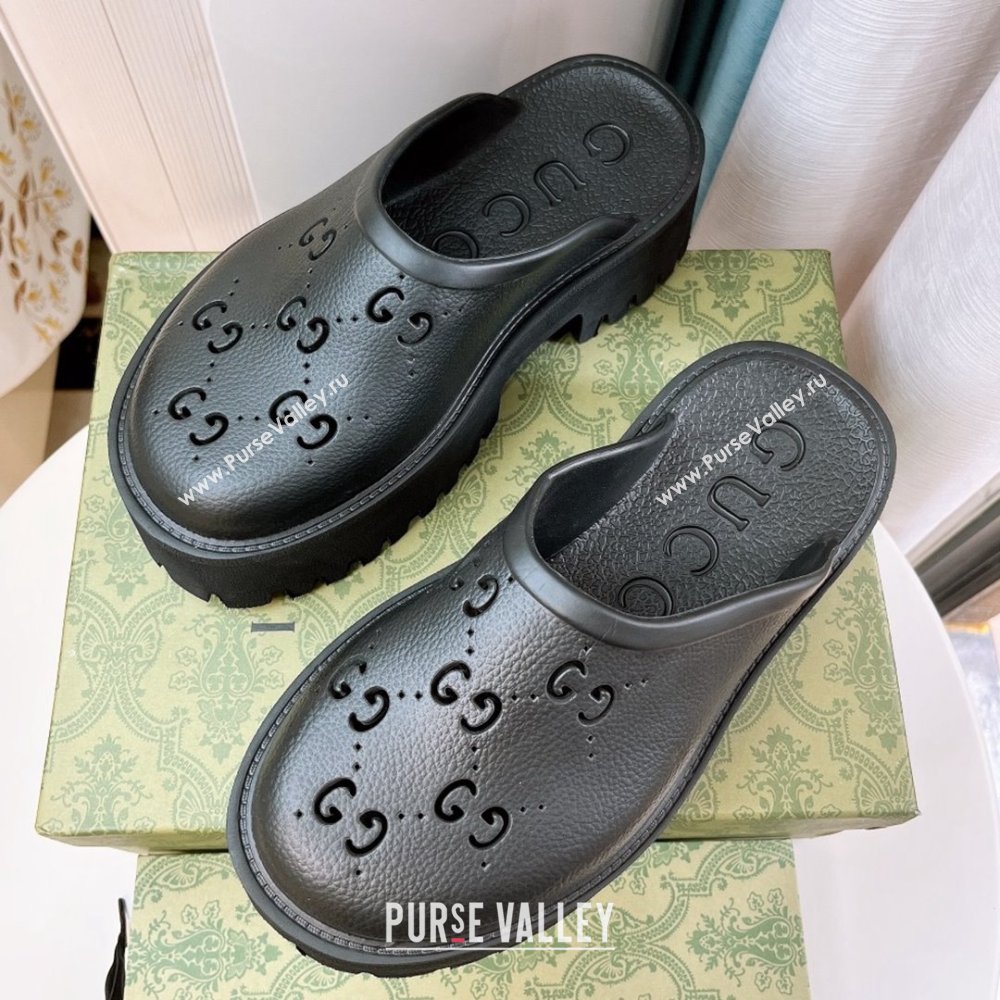 Gucci TPU Mules G120117 Black 2025 (GDX-25120117)