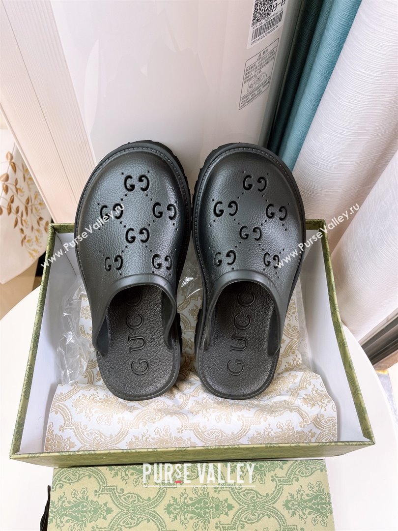 Gucci TPU Mules G120117 Black 2025 (GDX-25120117)