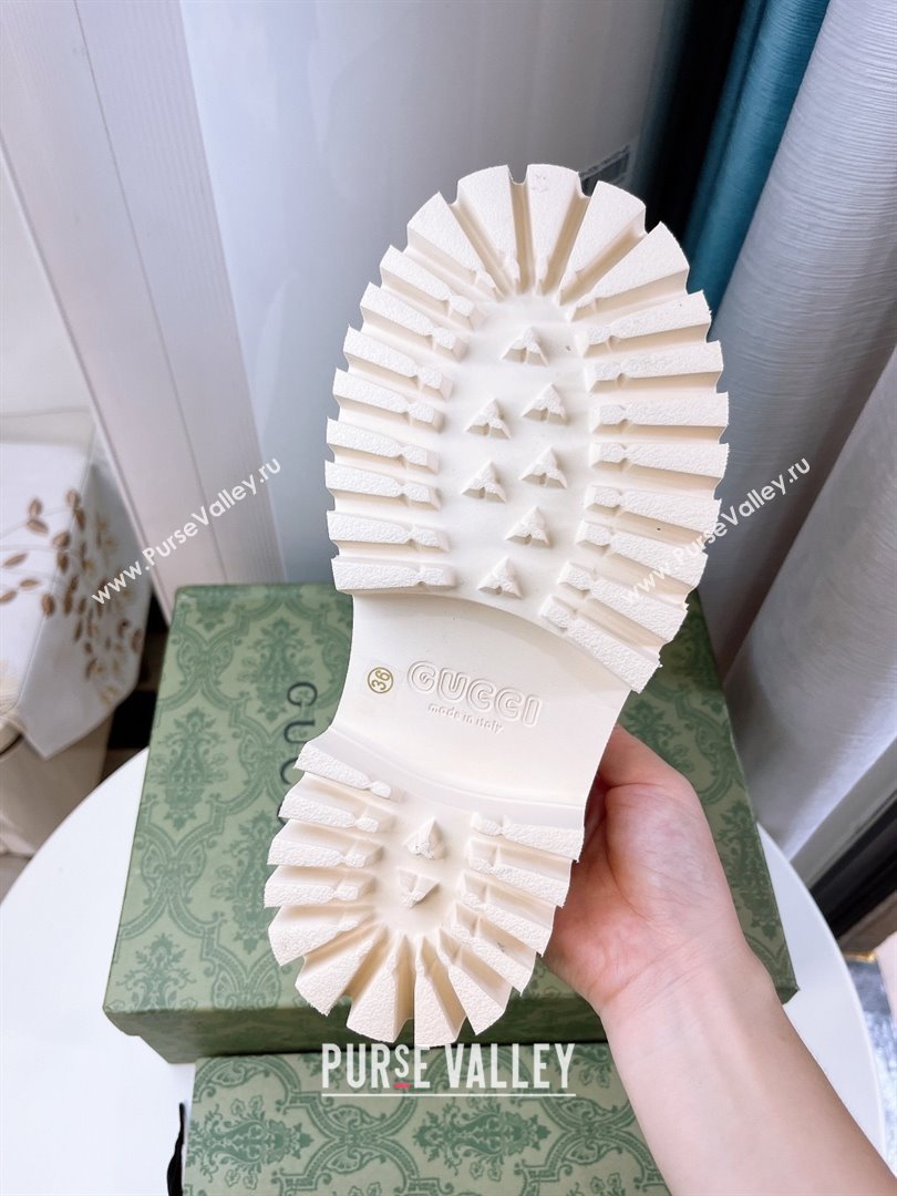 Gucci TPU Mules G120116 White 2025 (GDX-25120116)