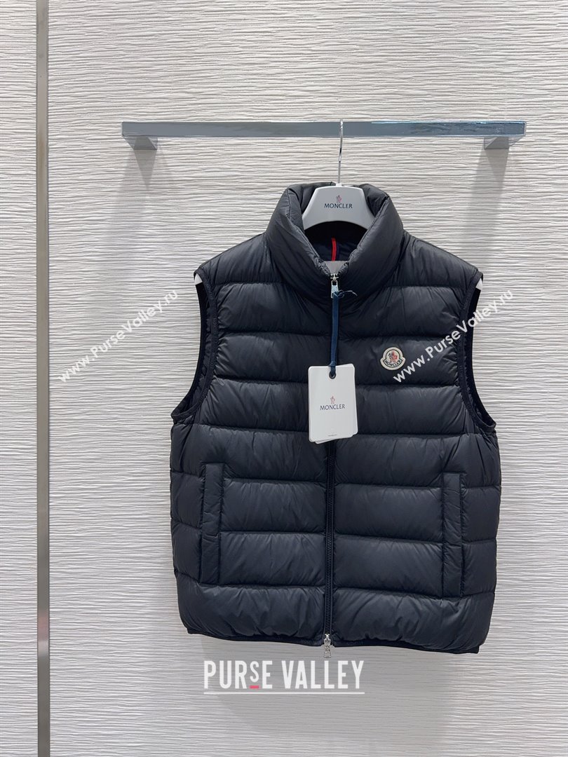 Moncler Down Vest M120304 Black 2025 (For Women and Men) (Q-25120304)