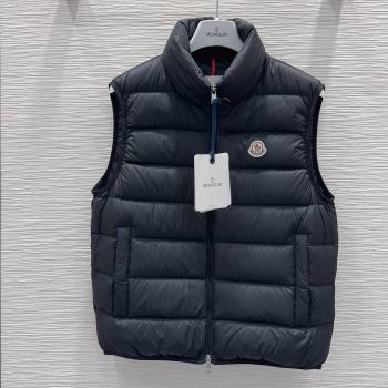 Moncler Down Vest M120304 Black 2025 (For Women and Men) (Q-25120304)