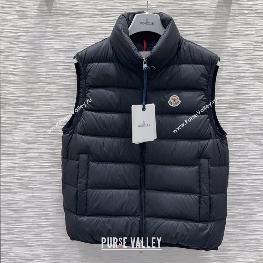 Moncler Down Vest M120304 Black 2025 (For Women and Men) (Q-25120304)