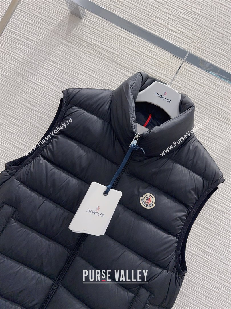 Moncler Down Vest M120304 Black 2025 (For Women and Men) (Q-25120304)