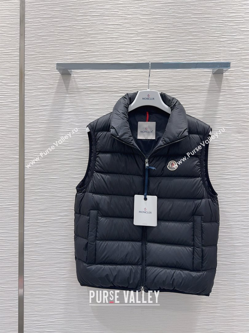Moncler Down Vest M120304 Black 2025 (For Women and Men) (Q-25120304)