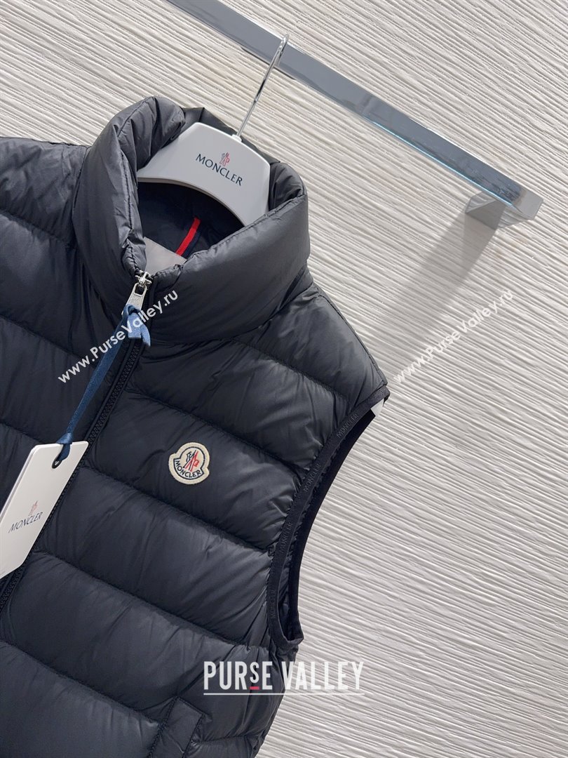 Moncler Down Vest M120304 Black 2025 (For Women and Men) (Q-25120304)