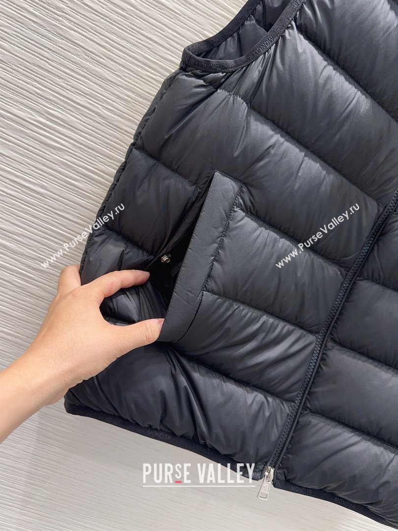 Moncler Down Vest M120304 Black 2025 (For Women and Men) (Q-25120304)