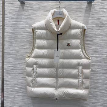Moncler Down Vest M120305 White 2025 (For Women and Men) (Q-25120305)