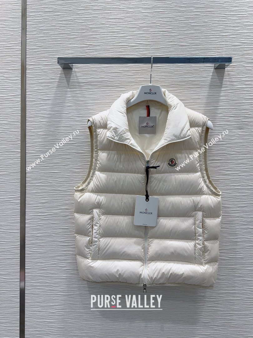 Moncler Down Vest M120305 White 2025 (For Women and Men) (Q-25120305)