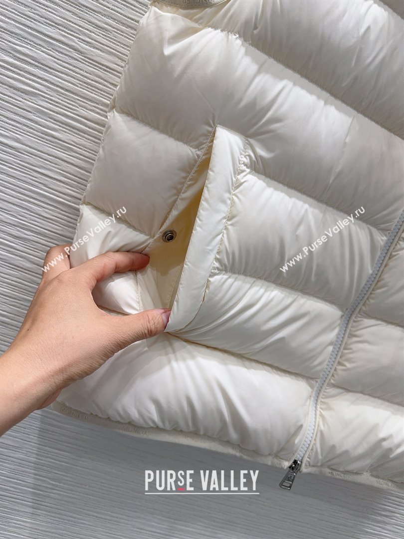 Moncler Down Vest M120305 White 2025 (For Women and Men) (Q-25120305)