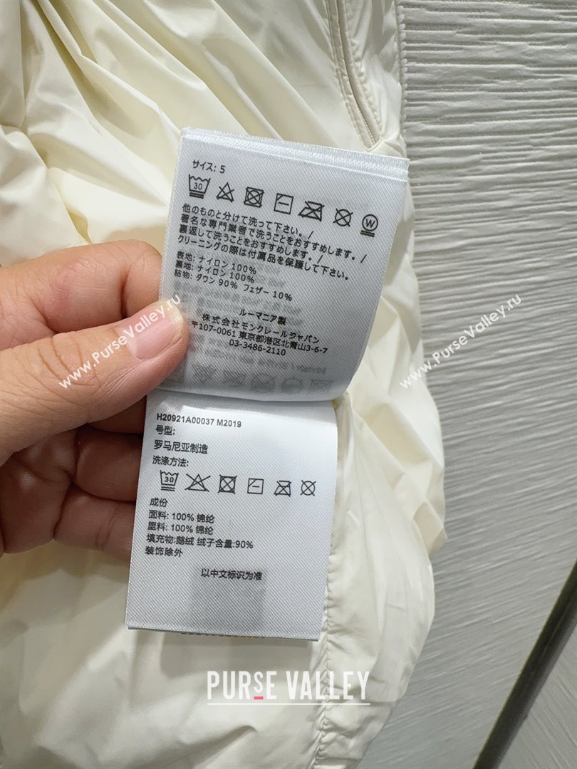 Moncler Down Vest M120305 White 2025 (For Women and Men) (Q-25120305)