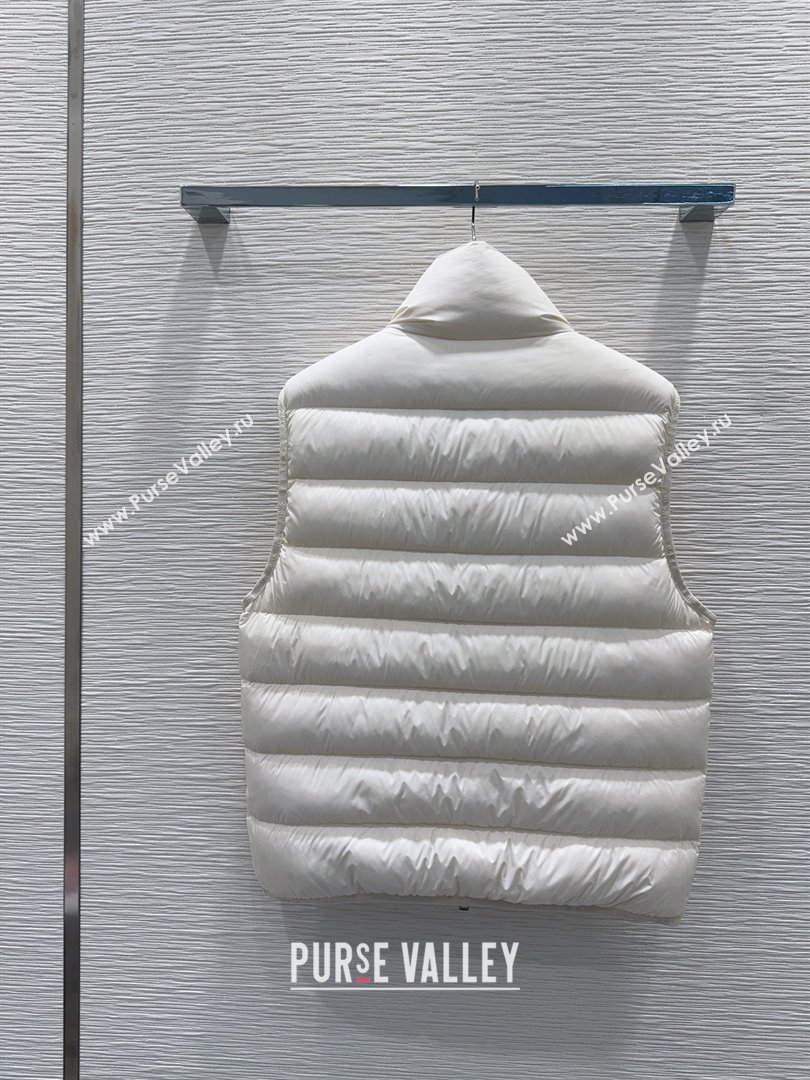 Moncler Down Vest M120305 White 2025 (For Women and Men) (Q-25120305)