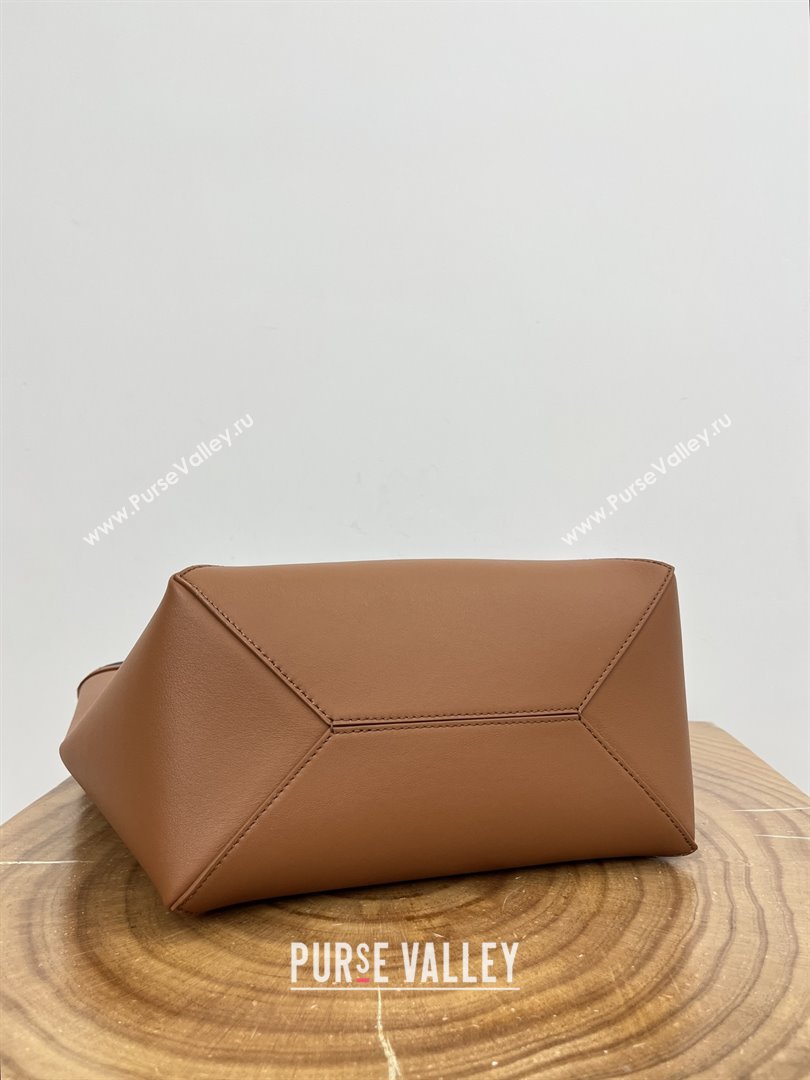 Loewe Medium Puzzle Fold Tote in Nappa Calfskin Brown/Green 2025 (KK-25120601)