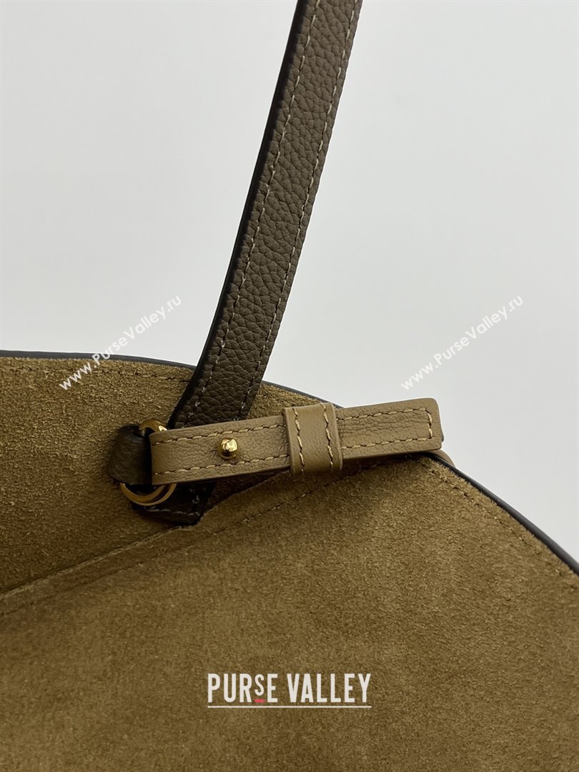 Loewe Medium Horizontal Puzzle Fold Tote in Soft Grained Calfskin Taupe 2025 (KK-25120606)