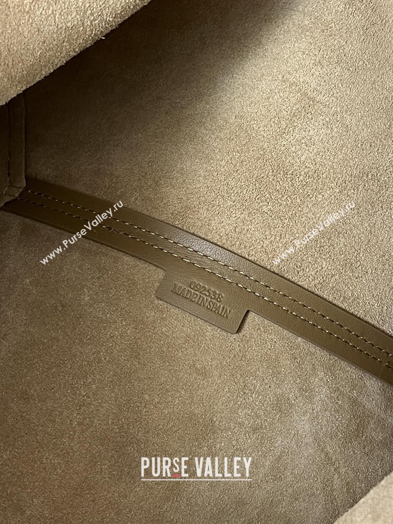 Loewe Medium Horizontal Puzzle Fold Tote in Soft Grained Calfskin Taupe 2025 (KK-25120606)