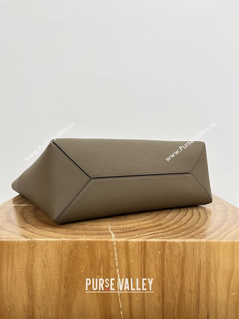 Loewe Medium Horizontal Puzzle Fold Tote in Soft Grained Calfskin Taupe 2025 (KK-25120606)